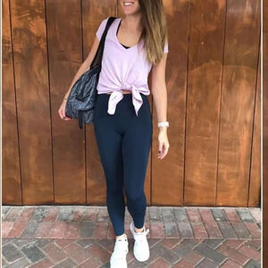 Lululemon Knot A Problem TeeRose Quartz Size 8